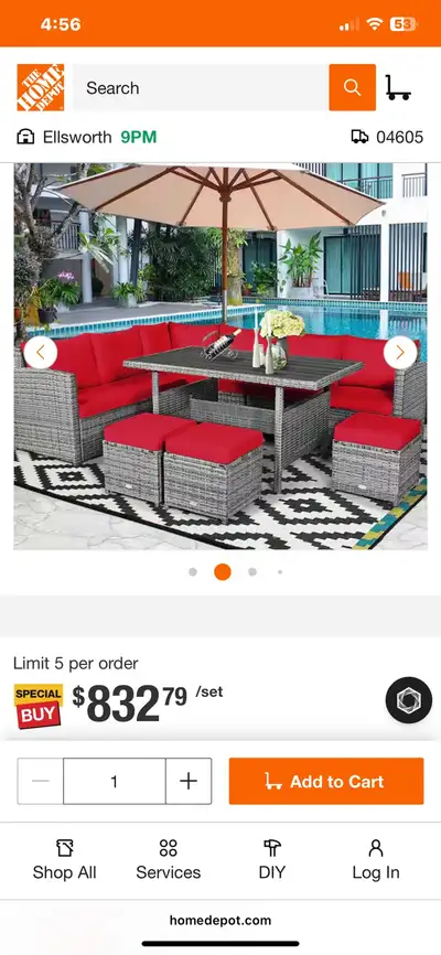 Patio table - New, View more