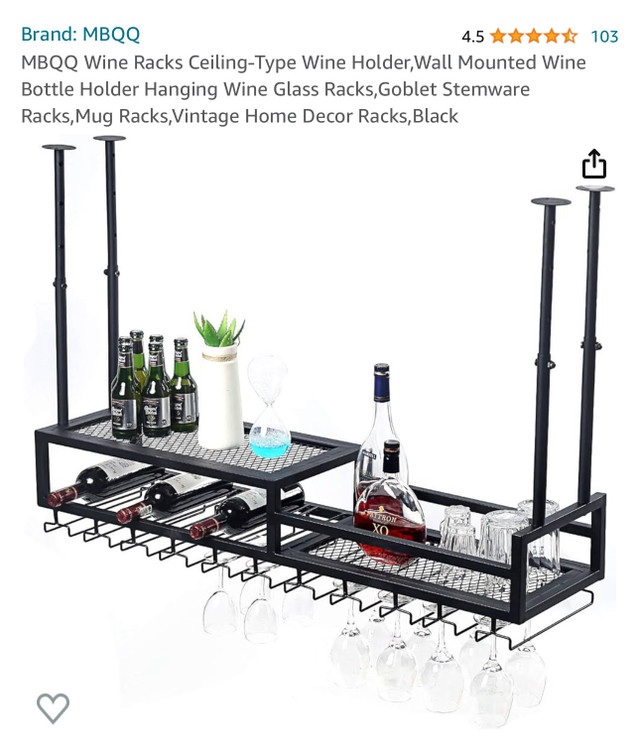 Brand New Ceiling Wine Rack  in Home Décor & Accents in Windsor Region