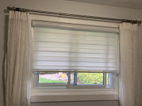 Designer double panel zebra blinds