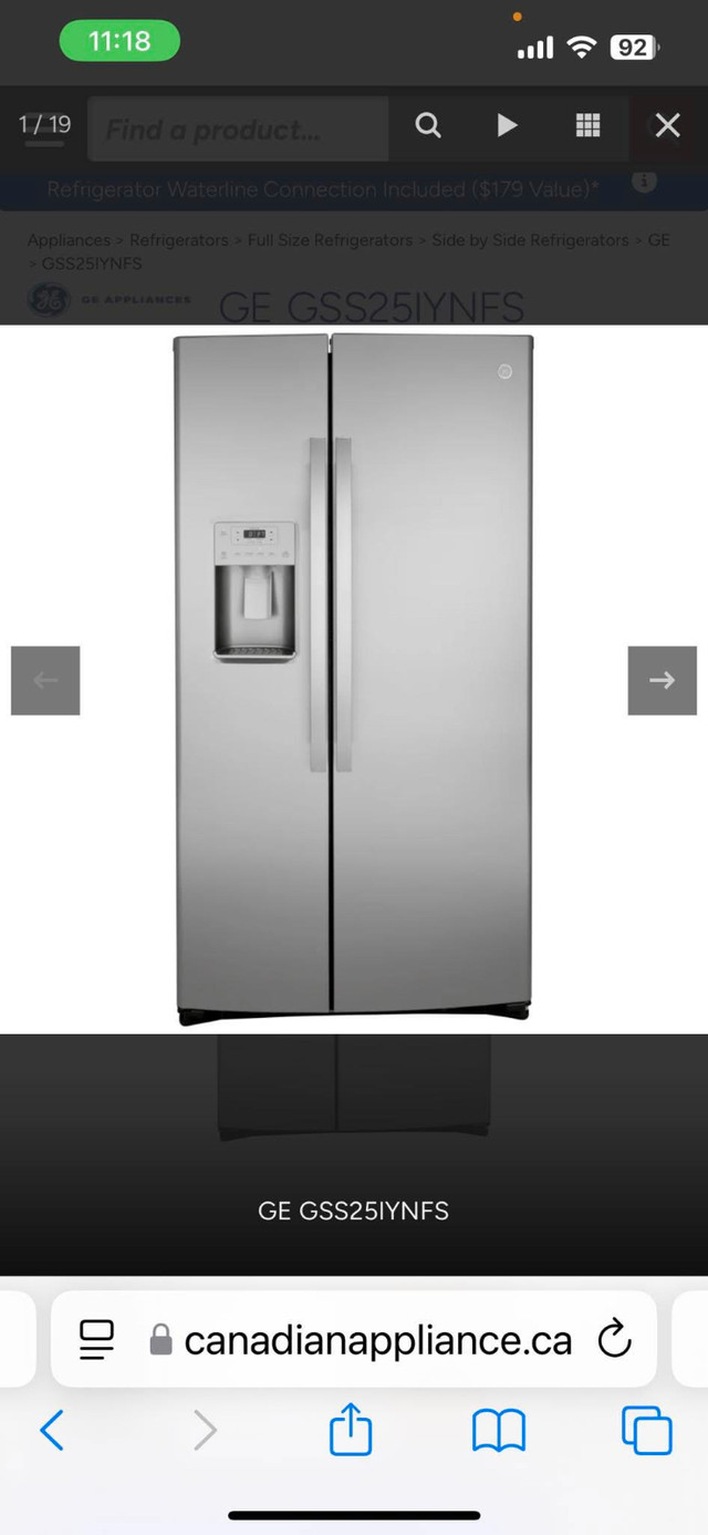 GE Profile fridge in Refrigerators in Edmonton