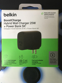 Hybrid wall charger+Power bank