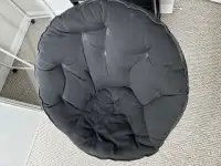 Saucer/outdoor/indoor chair black 