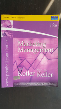 Marketing Management – Kotler & Keller and GMAT (2 Books) $ 25