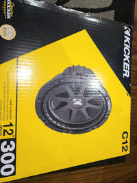 Brand New Kicker C12 with 12 Inch Subwoofer boxSTILL AVAILABLE