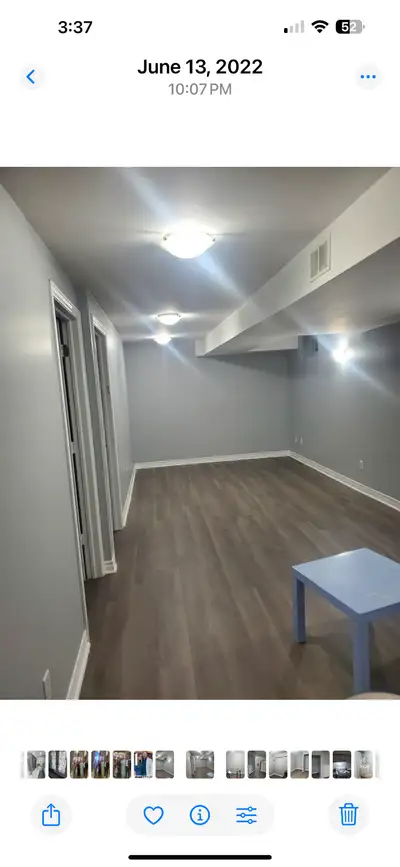 2 bedroom basement apartment as of 1 july 2025.in heartland .
