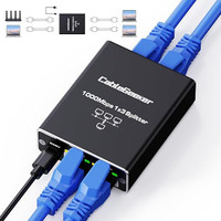 CableGeeker Ethernet Splitter, 1000Mbps High-Speed 1 to 3 Ethern