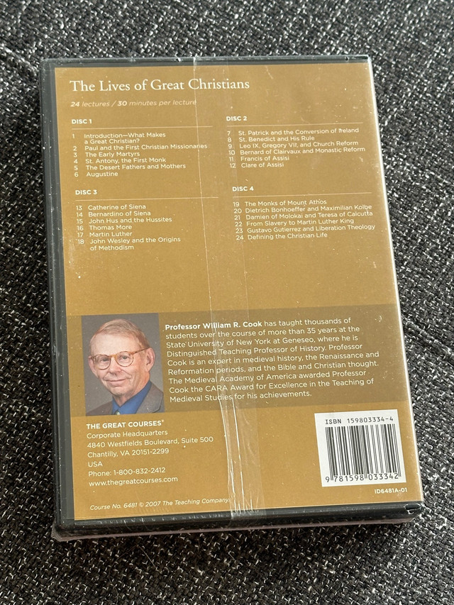 The Lives of Great Christians - NEW - The Great Courses dans CD, DVD et Blu-ray  à Ville de Montréal - Image 2