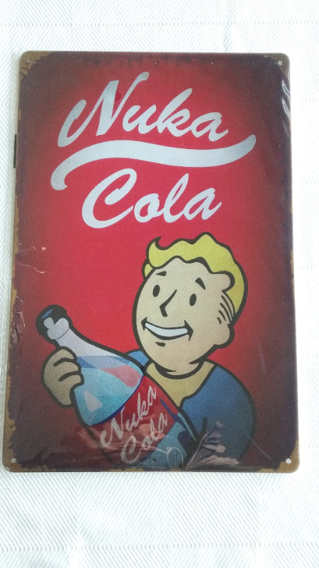 Fallout ☢️⚡  "Nuka Cola" Metal Sign in Arts & Collectibles in Lethbridge