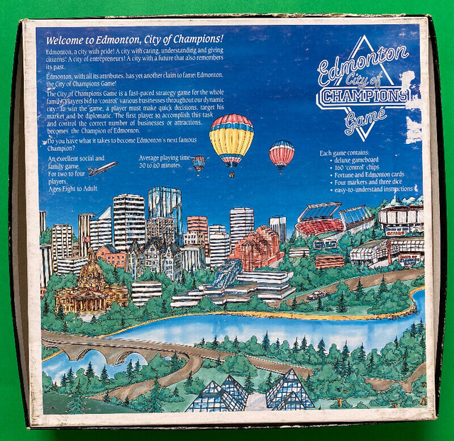 1990 Edmonton City of Champions Board Game- excellent in Arts & Collectibles in Dartmouth - Image 2
