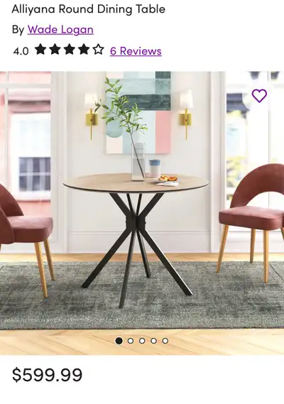 Almost brand new round dining table. Never eaten on it. Pretty heavy, not like the budget ones. Prod...