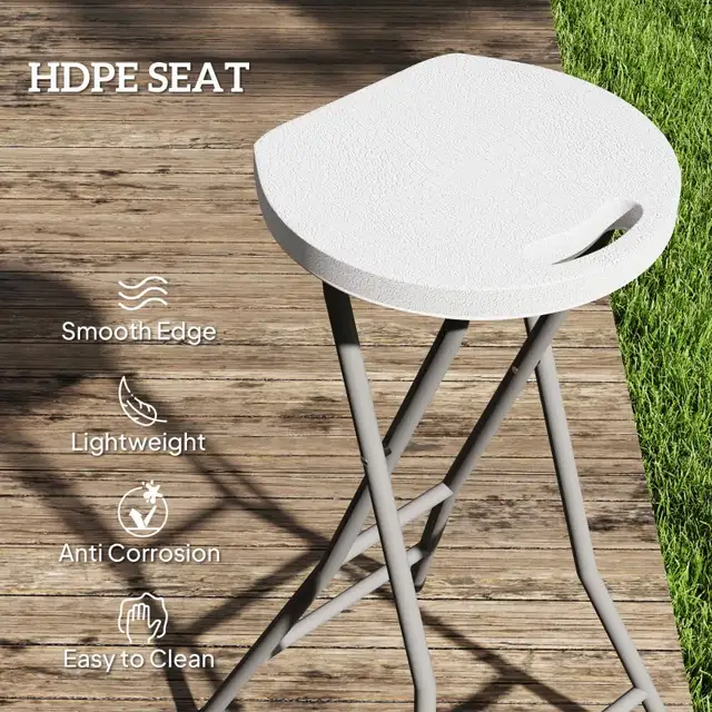 29"H Folding Outdoor Bar Stool in Chairs & Recliners in Markham / York Region - Image 6