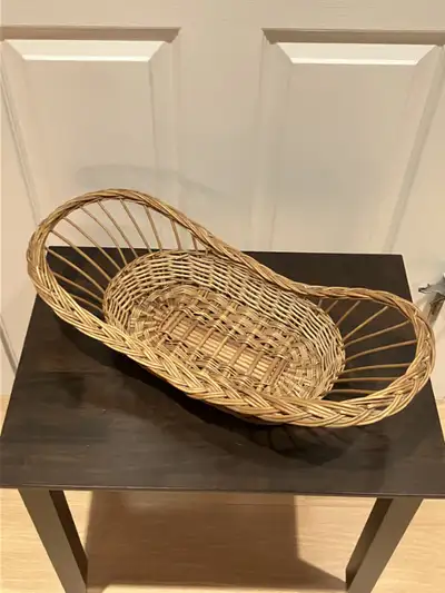 Vintage 21" Wicker Woven Basket, View more