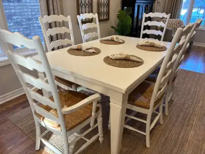 SOLID WOOD FARMHOUSE TABLE , View more