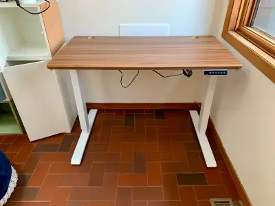 Rise Walnut Electric Standing Desk, View more