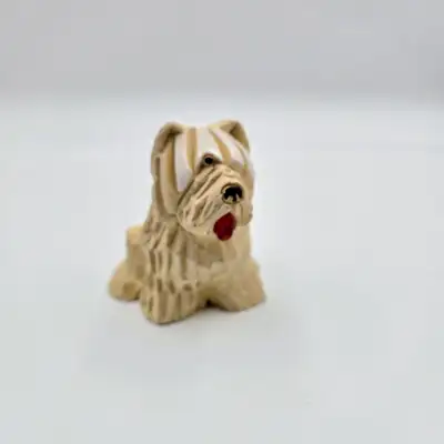 Artesania Rinconada Dog Terrier Sheep Dog Figurine Vintage Signe, View more