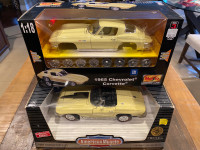 1965 & 1967 C2 Corvette diecasts - 1:18 scale