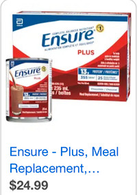 Protein drink Ensure case of 12