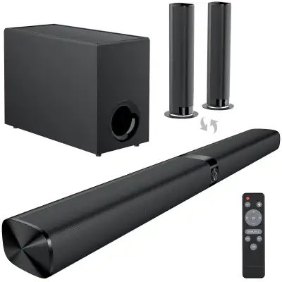 2.1 Channel Soundbar with Wireless Subwoofer for TV, View more