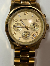 Michael Kors Runway Gold-Tone Watch MK5055 – Only $40!