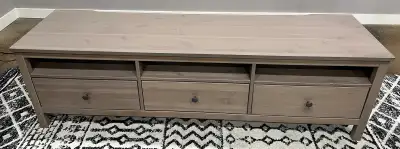 IKEA Hemnes TV Stand  - Light Grey Stain (Wood), View more