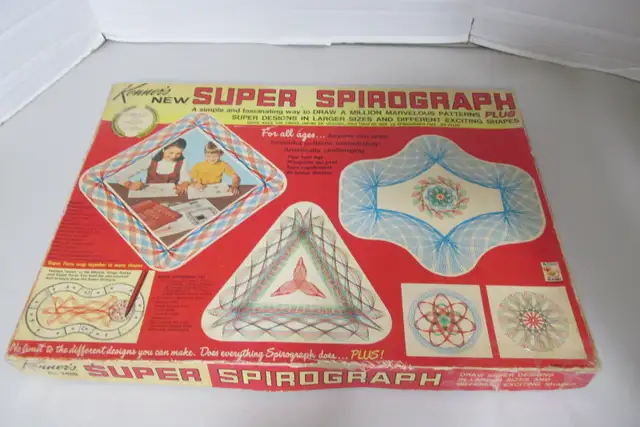 1964 KENNER SUPER SPIROGRAPH #2400 VINTAGE SPIROGRAPH GAME