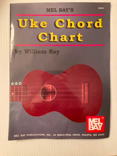 Mel Bay's Uke Chord Chart by William Bay Excellent condition