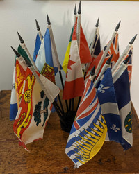 Canadian provinces and territories desk flags—5.5" x 9.5"