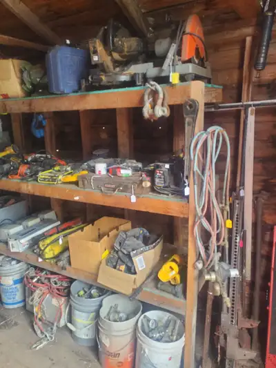 We have a couple sheds loaded with used tools. Hand tools, power tools, you name it. Great way to co...