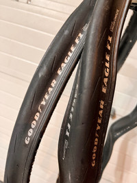 Goodyear Eagle F1 road bike tires - 700x28 - mint