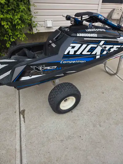 Full carbon fiber hull with a 1100cc Dasa billet engine (+10mm stroke, 94mm bore) 155mm set back 14...