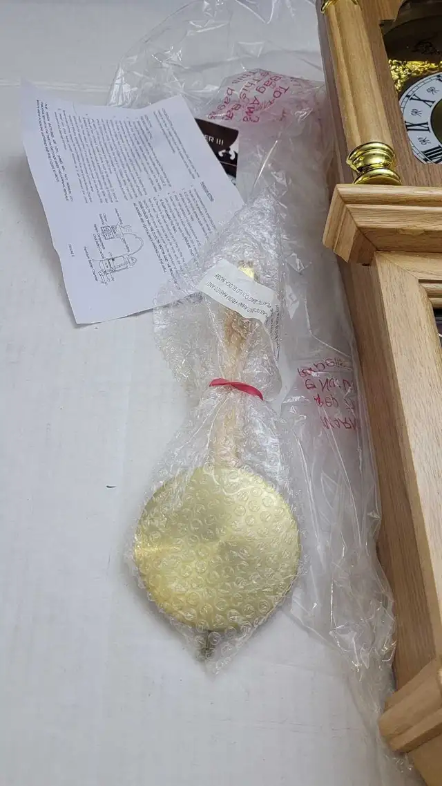 Bedford Clock Collection 26" Chiming Pendulum Wall Clock, Golden in Home Décor & Accents in City of Toronto - Image 6