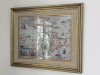 Cadre Carte Ancienne - Frame with Ancient Map