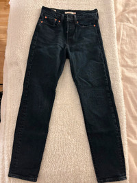 Jeans noir LEVI'S (WEDGIE) - Taille 24