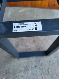 IKEA Lerberg DVD / CD rack black metal