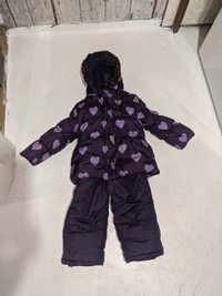 Size 4 Girls snow suit with hat