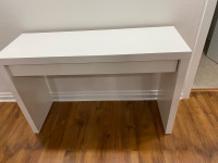 Malm dressing table with drawer and  glass ikea white