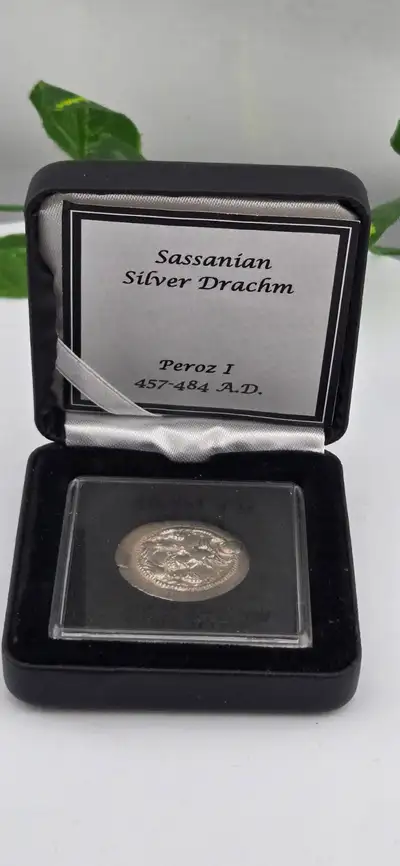 Peroz I Silver Drachm – Authentic Sasanian Coin (#7490), View more