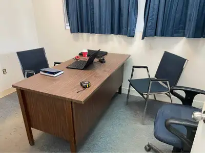 FREE DESK AND CHAIRS- Must take all, View more