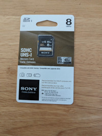 8 GB SDHC Sony Memory Card