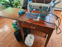 REDUCED Domestic White Cabinet Sewing Machine
