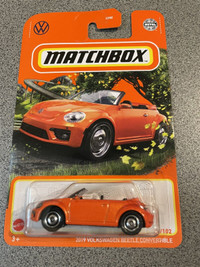 Matchbox hot wheels Volkswagen Beetle Convertible orange
