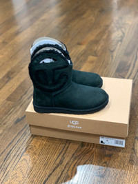 New Ugg x Telfar Logo Mini Boots Black Size 5 M / 7 W Unisex