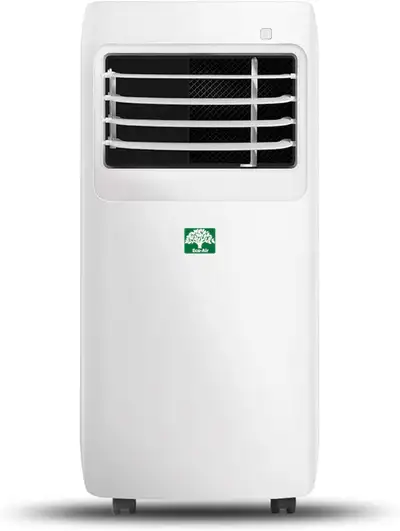 Eco-Air Portable Air Conditioner, 9,000 BTU, Works as Dehumidifier & Fan, Control with Touch Panel &...