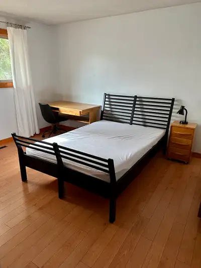 Available August 1st Bright and spacious fully furnished room with a private half bathroom and a hug...