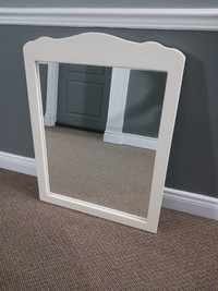 Real wood White Mirror ( not pressed wood)
