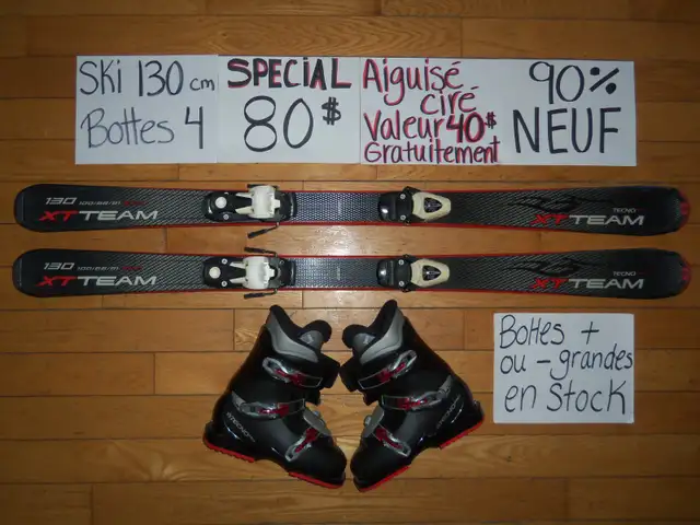Plusieurs ensembles kit de ski alpin et twin tip 130 140 cm in Ski in Drummondville - Image 7