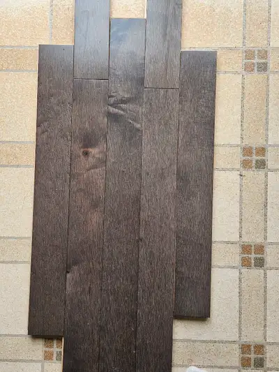 Hardwood flooring for sale never out of the box 43 boxes in total each box $100.00 covering 20 sq ft...