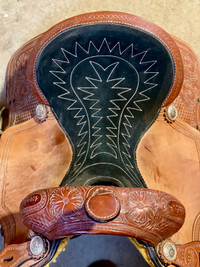 Dale Rodrigez Barrel Saddle, 15 inch seat