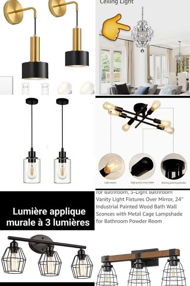 Neuf; Plusieurs lumières plafonnier suspendu ou applique murale in Indoor Lighting & Fans in City of Montréal - Image 3