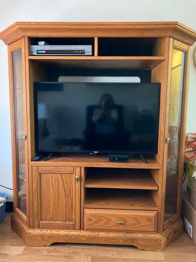 Oak Entertainment Unit, View more